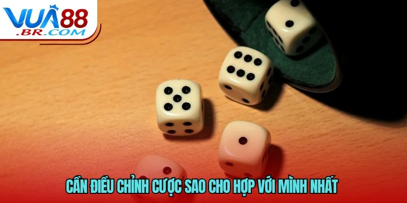 Cần điều chỉnh cược sao cho hợp với mình nhất 