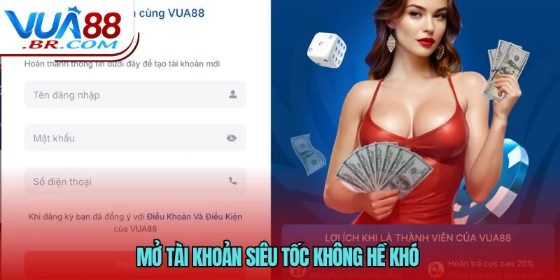 Mở tài khoản siêu tốc không hề khó 